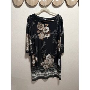 NWT Studio One New York Dress‎ Floral Size XL